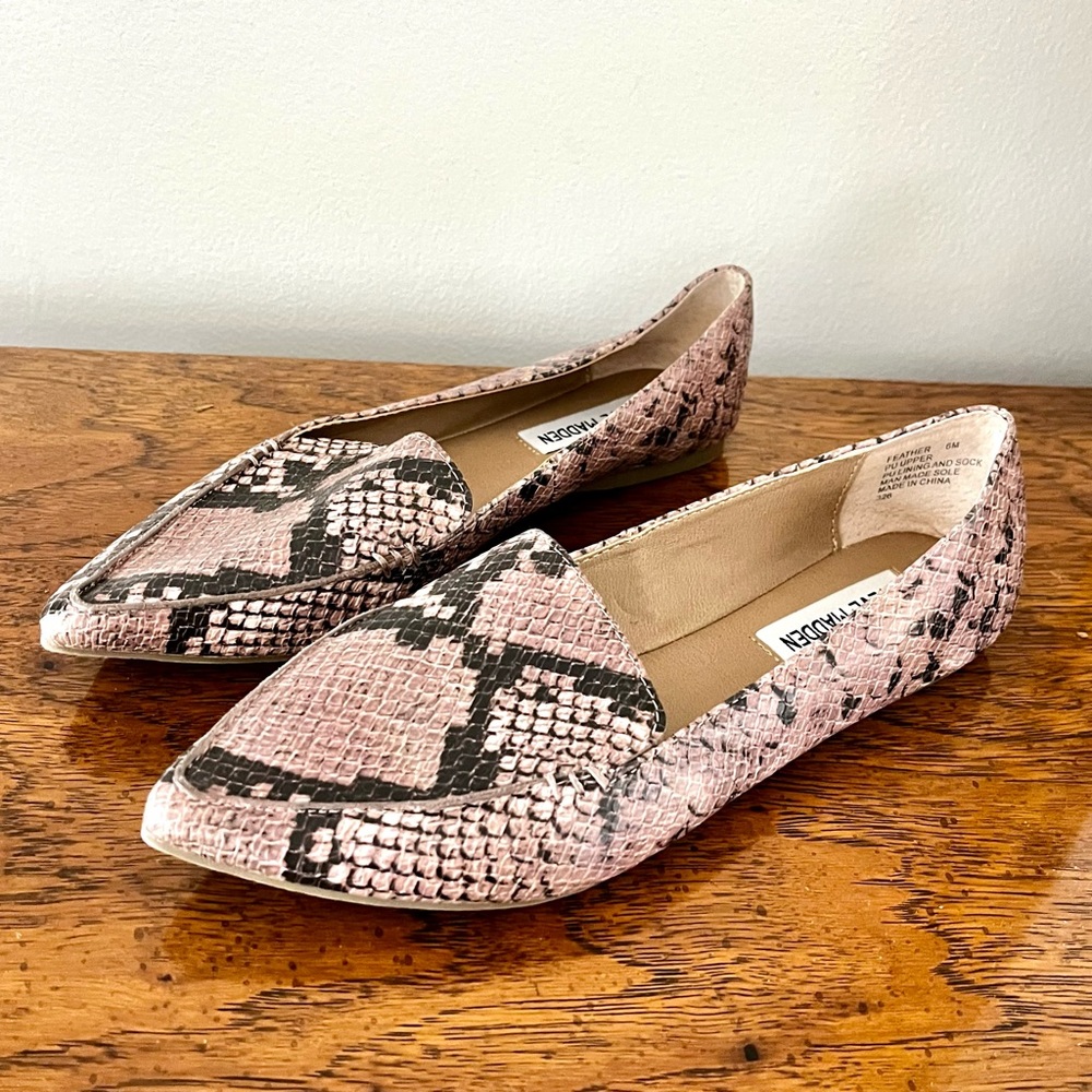 Steve Madden Snakeskin Flats
